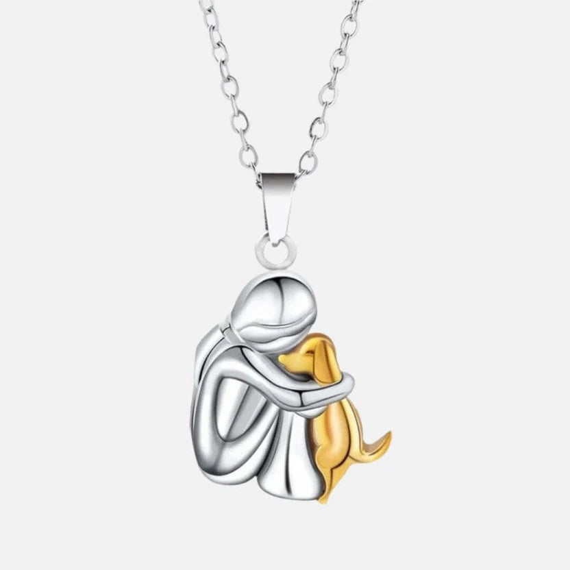 "Forever in Your Heart" Dog hug Necklace