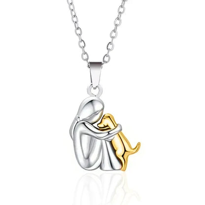 "Forever in Your Heart" Dog hug Necklace