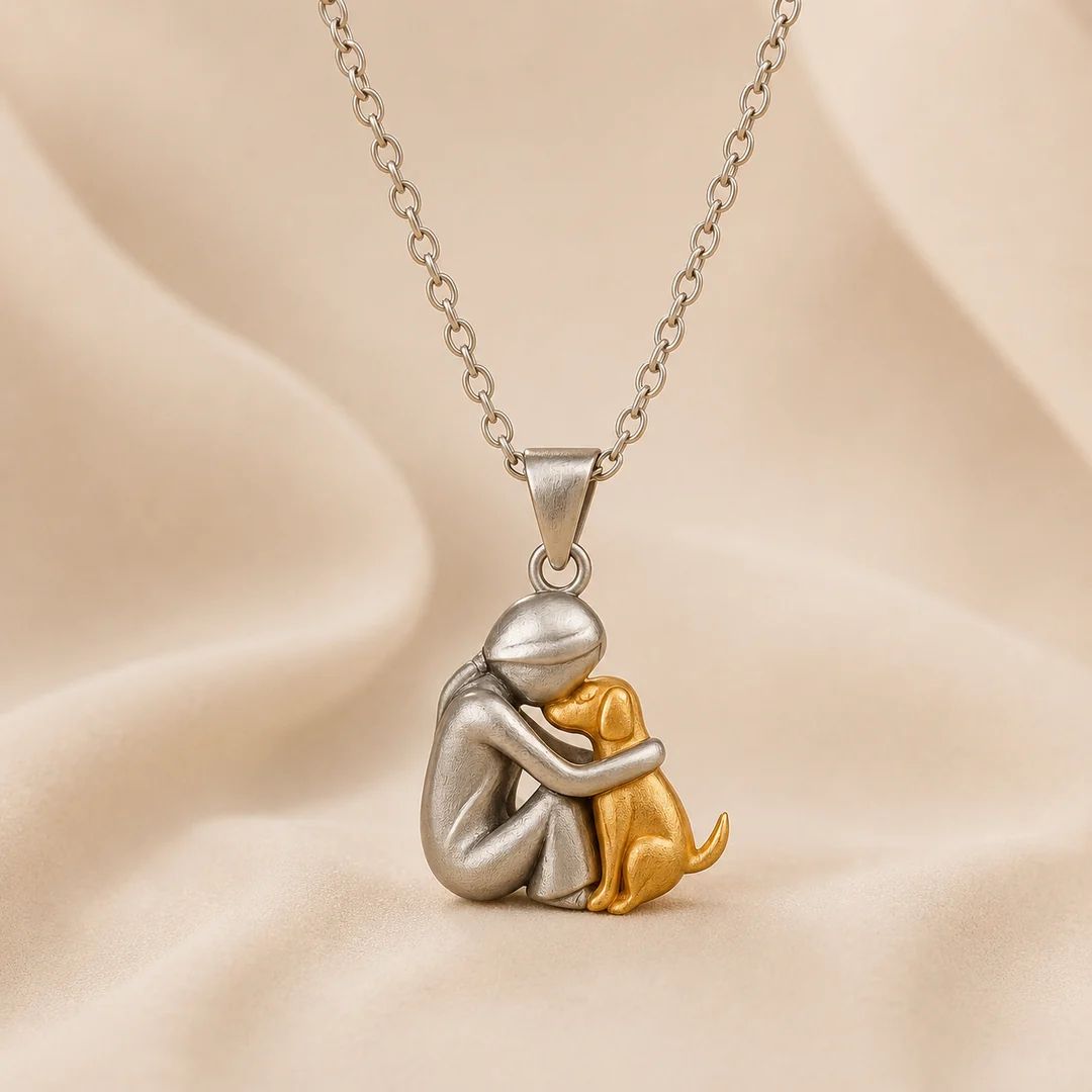 "Forever in Your Heart" Dog hug Necklace
